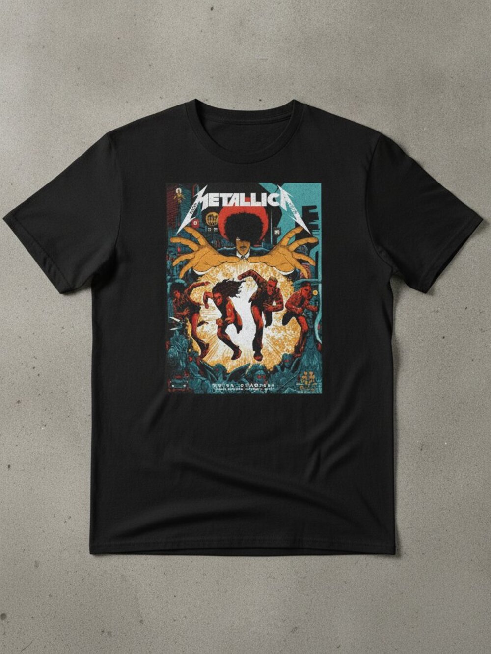 Metallica Dublin 2026 Tour Aviva Stadium Concert Black Graphic T-Shirt